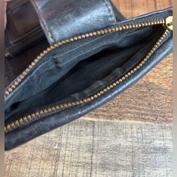 FOSSIL Leather BLACK Multifunction ELLIS Modified Tri-Fold Card Coin WALLET - Picture 8 of 10